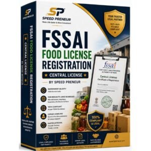 FSSAI Central License (Excluding Govt. Fees) (GOV FEES EXTRA)